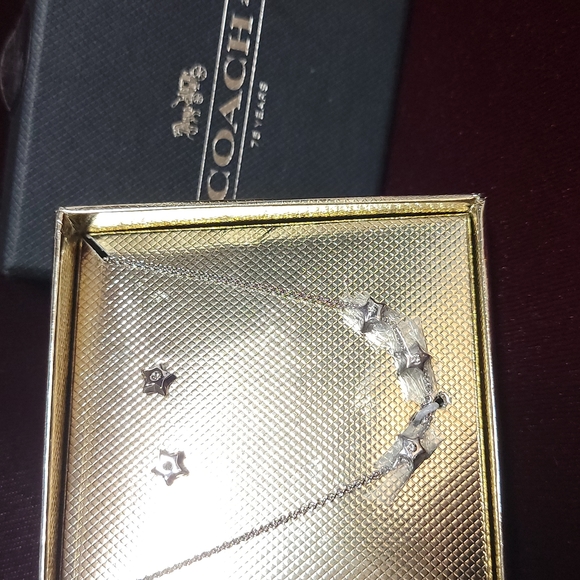 Coach Star earring & necklace boxed set